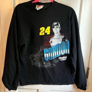 Hendrick Motorsports Black Graphic Long Sleeve Men's Tee Jeff Gordon